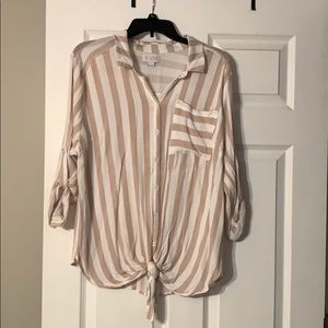 Women’s button down shirt.